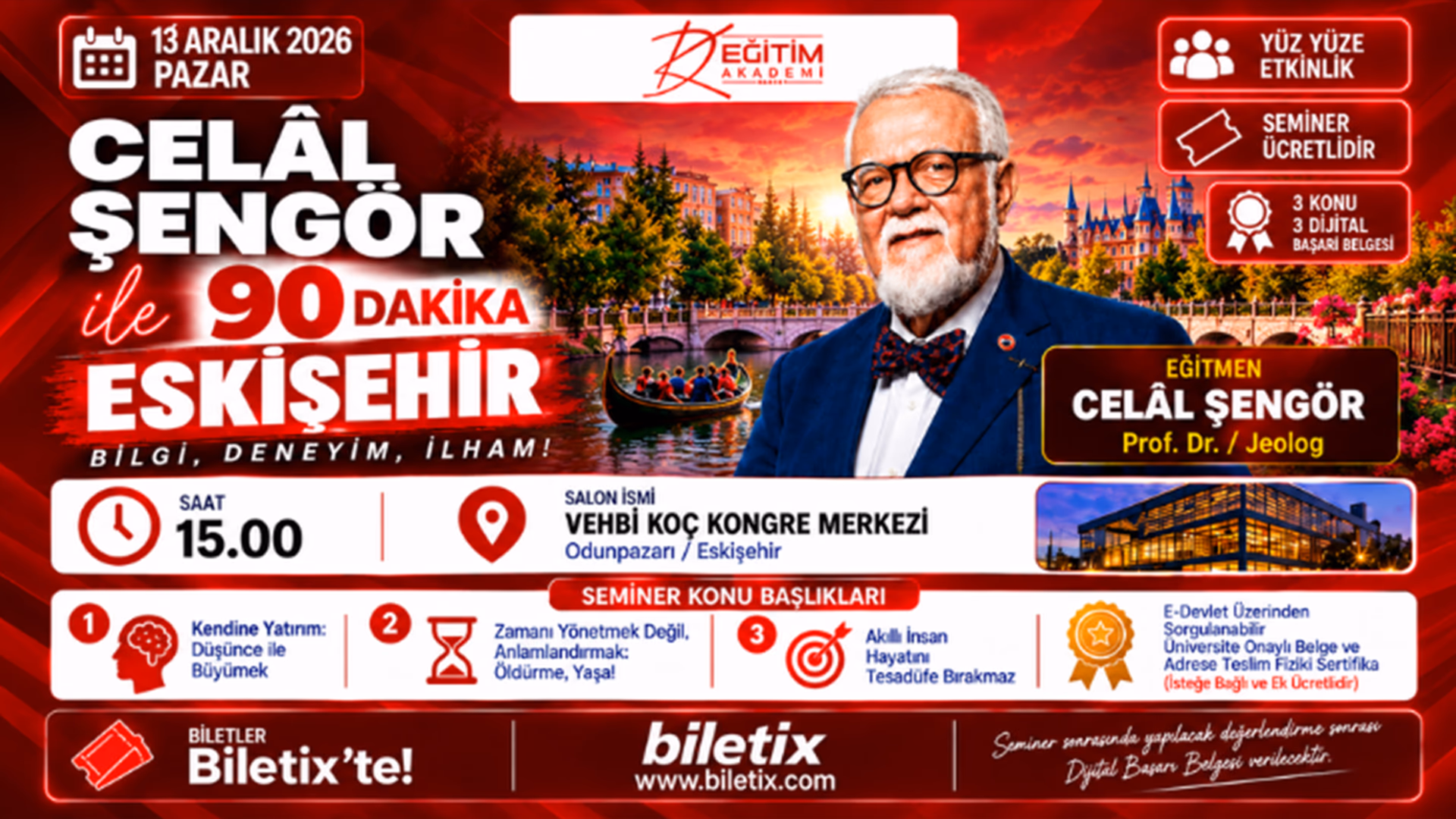 Celal Şengör ile 90 Dakika - Eskişehir
