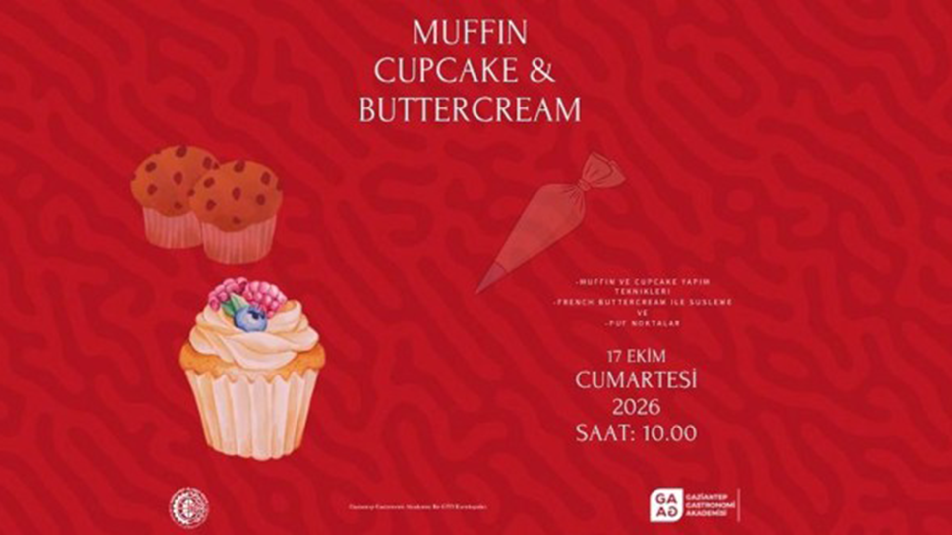 Cupcake ve Muffin Atölyesi afişi