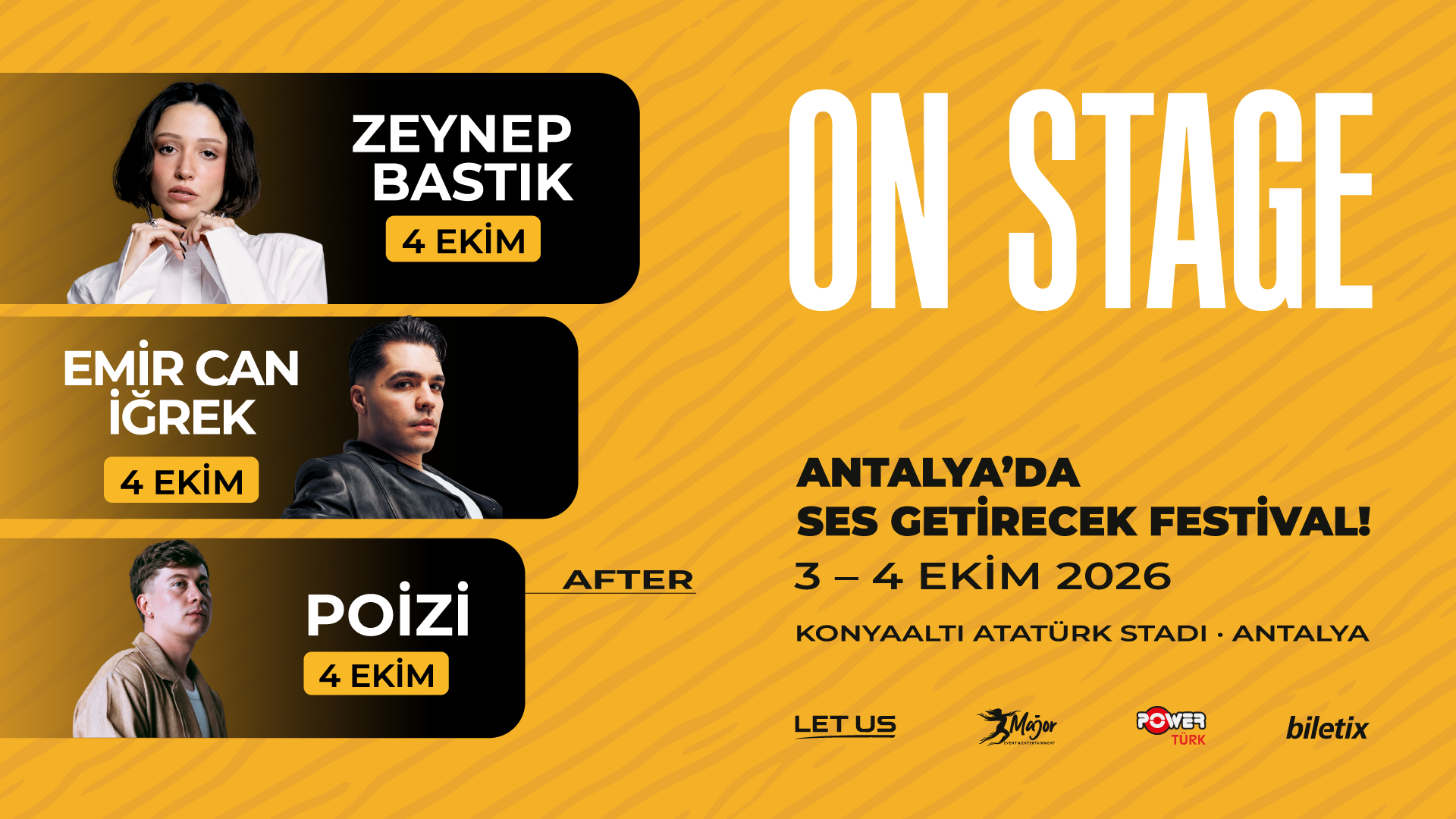 Poizi Antalya Konseri 4 Ekim 2026 görseli
