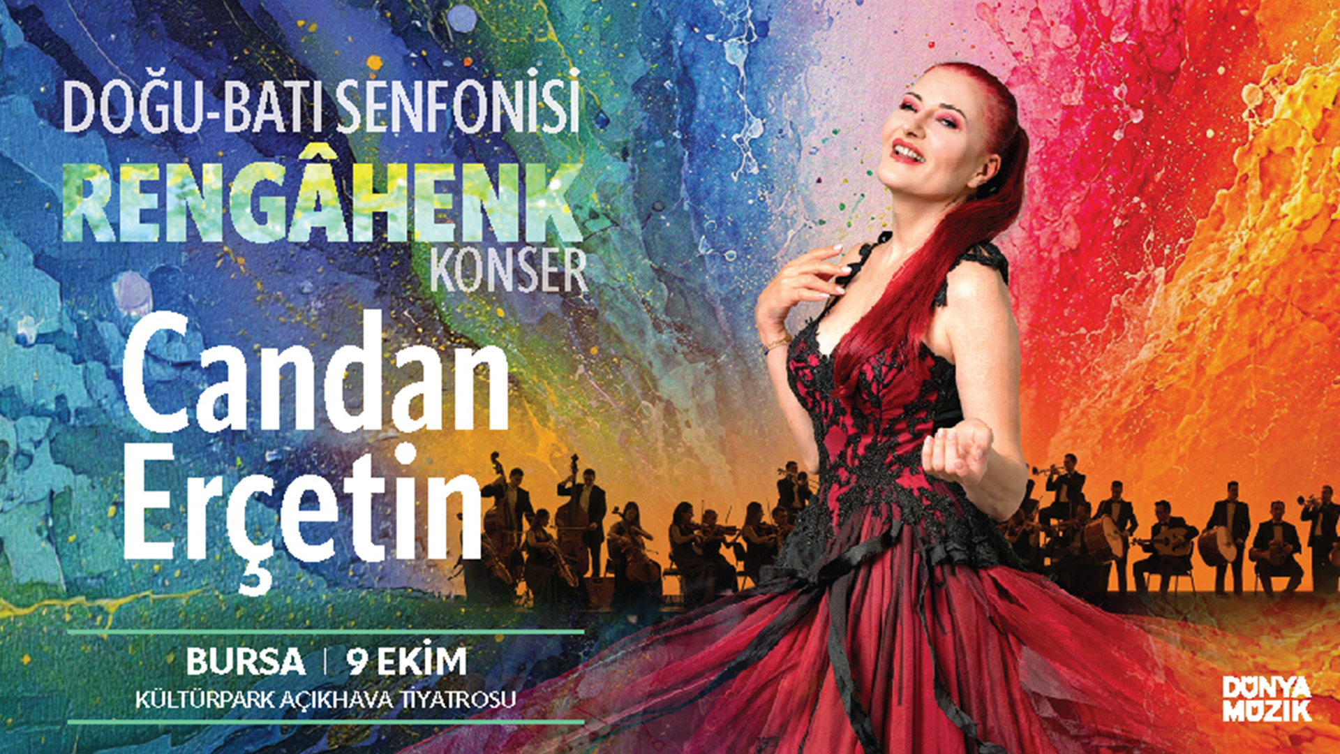 Candan Erçetin - Doğu Batı Senfonisi - Rengahenk Konser afişi