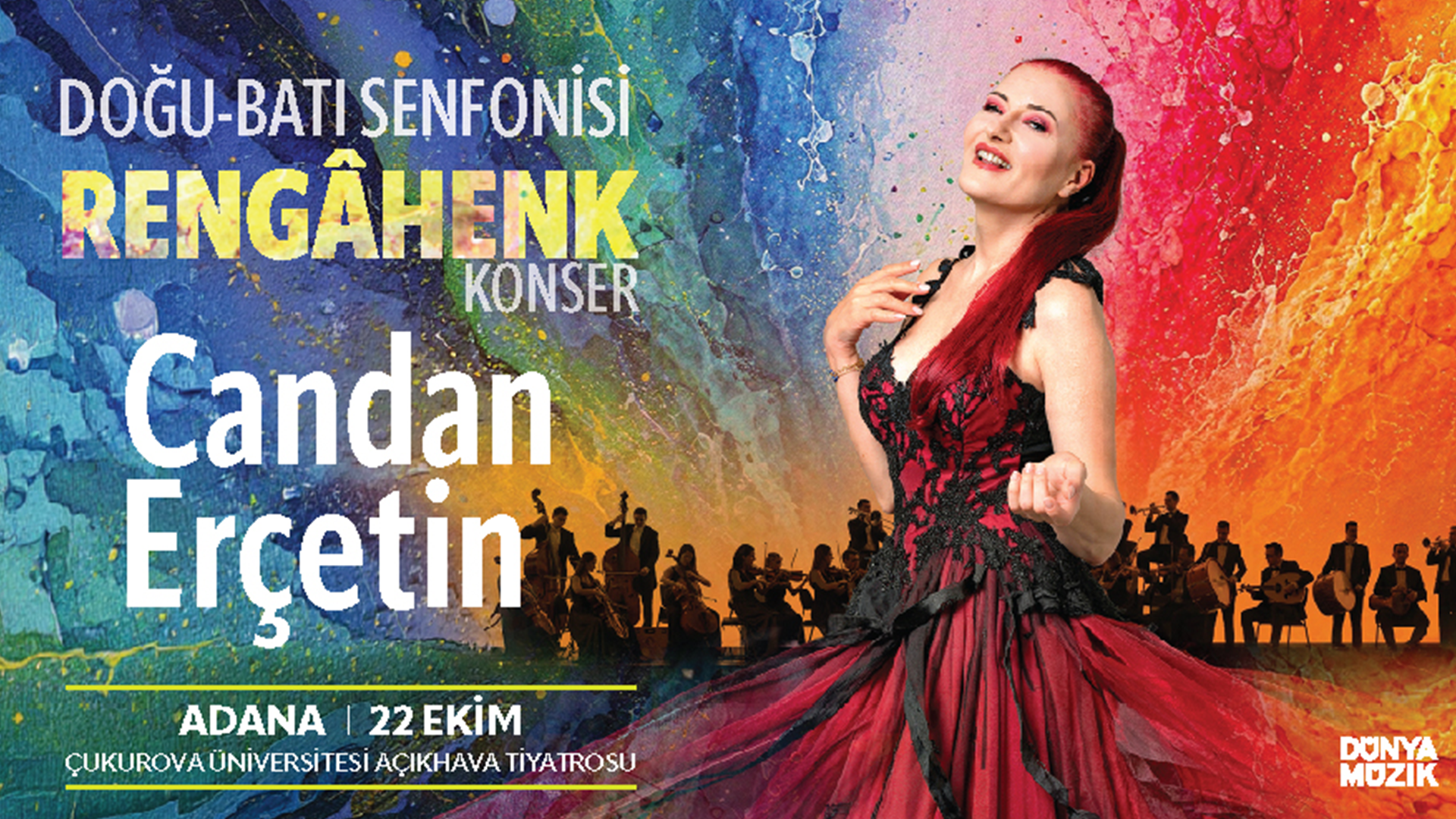Candan Erçetin - Doğu Batı Senfonisi - Rengahenk Konser afişi
