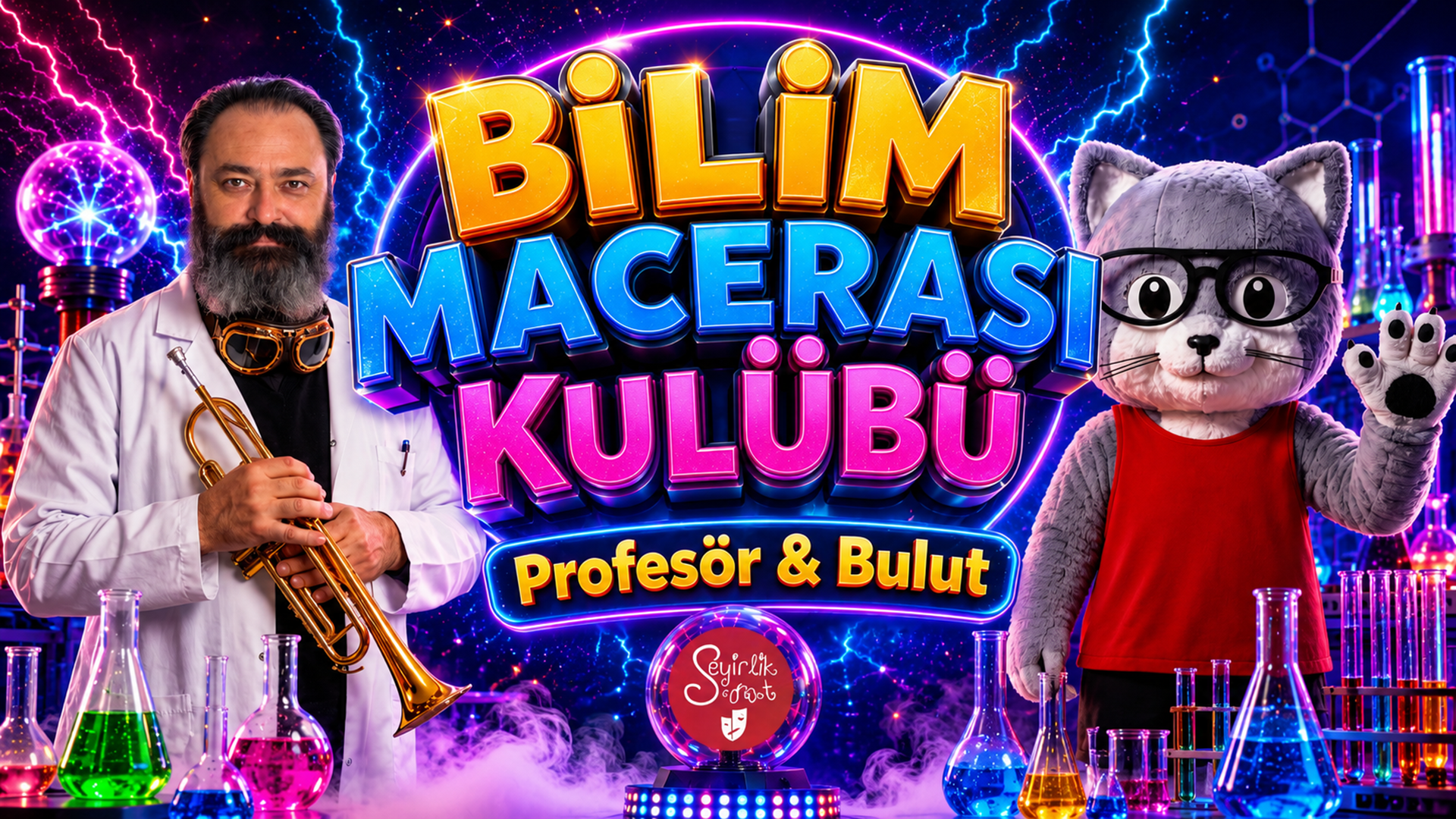 Bilim Macerası Kulübü - Profesör & Bulut afişi