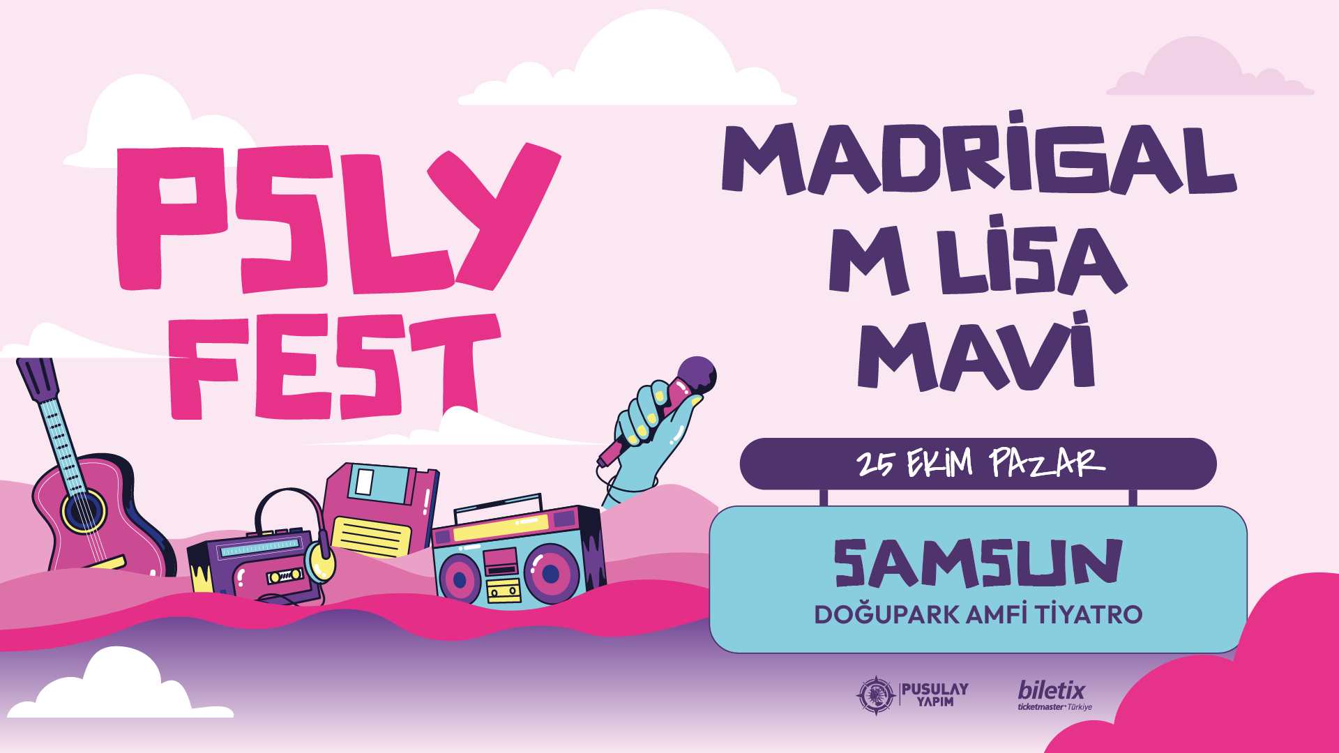 Psly Fest - Madrigal - M Lisa - Mavi afişi