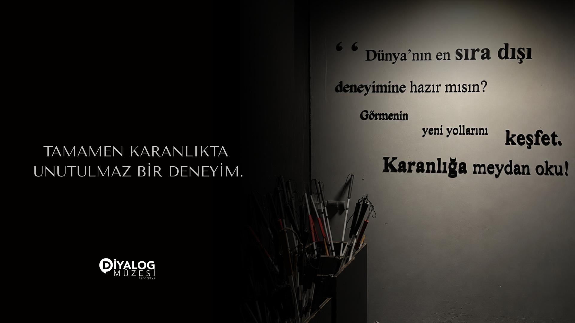 İstanbul Diyalog Müzesi | Karanlık Deneyimi afişi