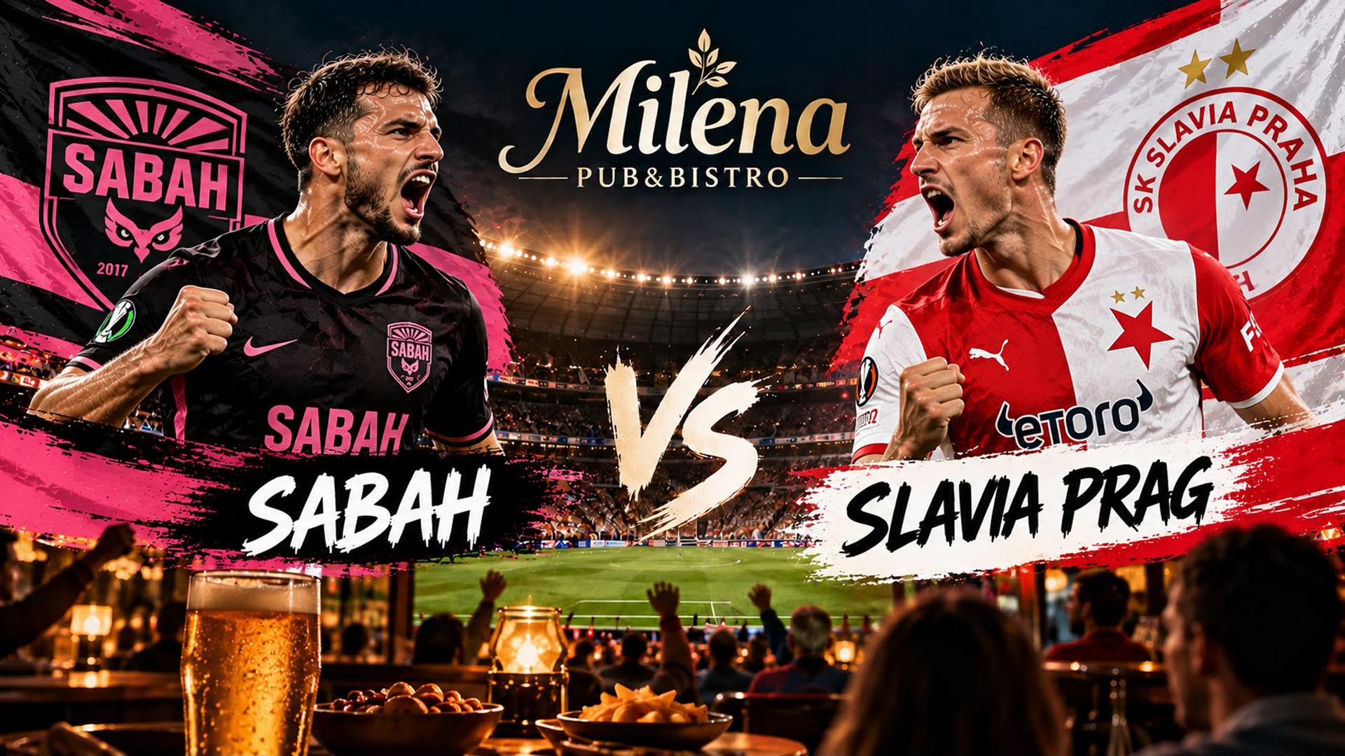 Sabah - Slavia Prag afişi