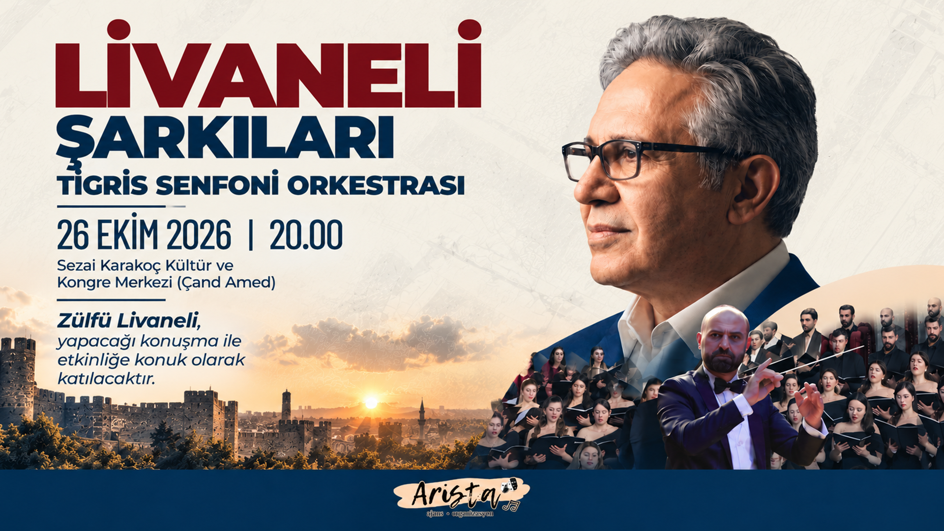 Livaneli Şarkıları & Tigris Senfoni Orkestrası afişi