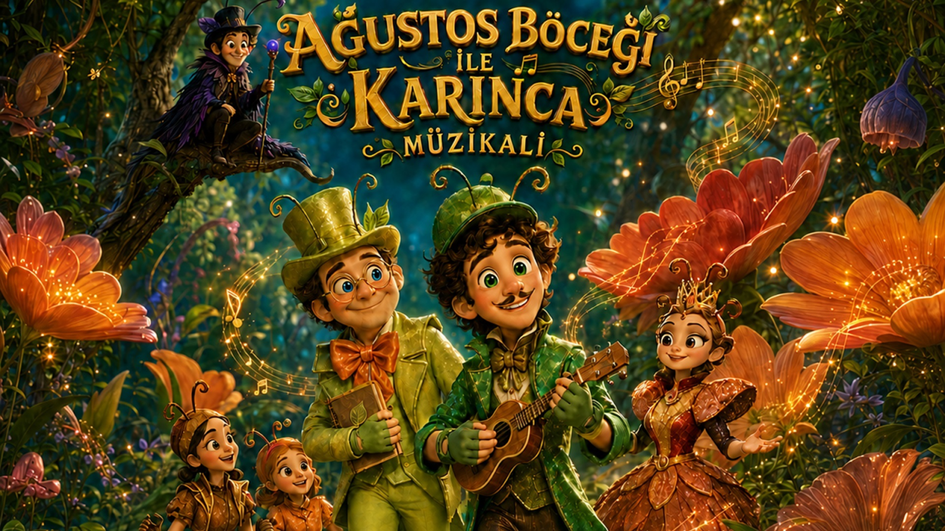 Ağustos Böceği ile Karınca Müzikali afişi