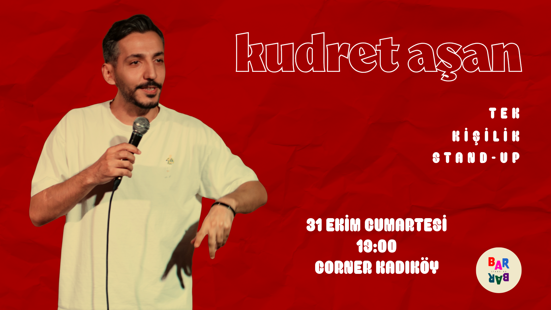 Kudret Aşan Tek Kişilik Stand up afişi