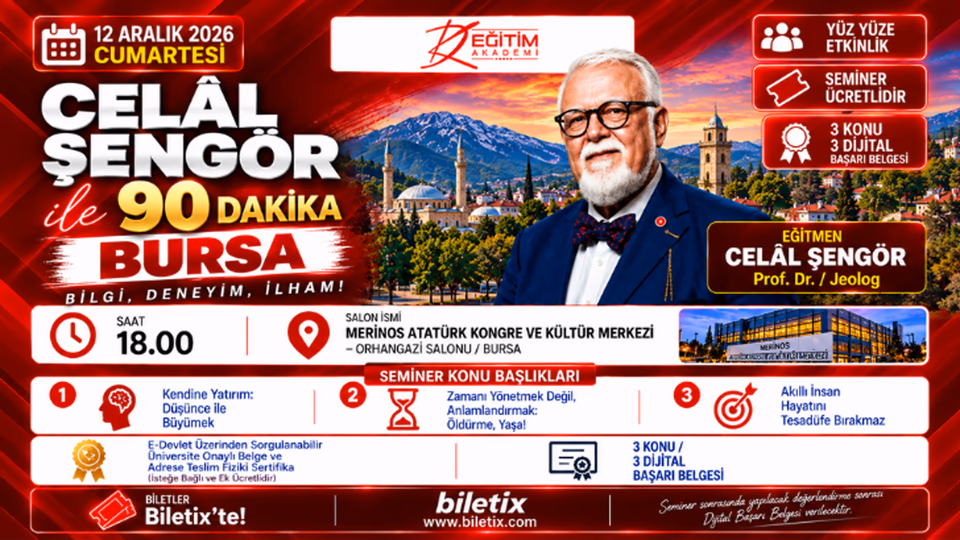 Celal Şengör ile 90 Dakika - Bursa