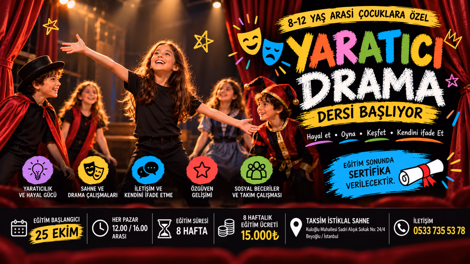 Çocuklar için Yaratıcı Drama Eğitim