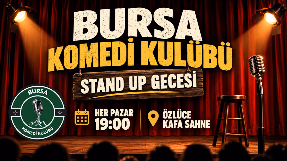 Bursa Komedi Kulübü Stand Up Gecesi etkinlik afişi
