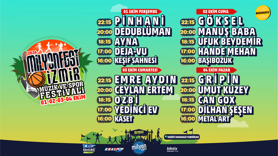 Milyonfest İzmir 2026 - VIP Kombine