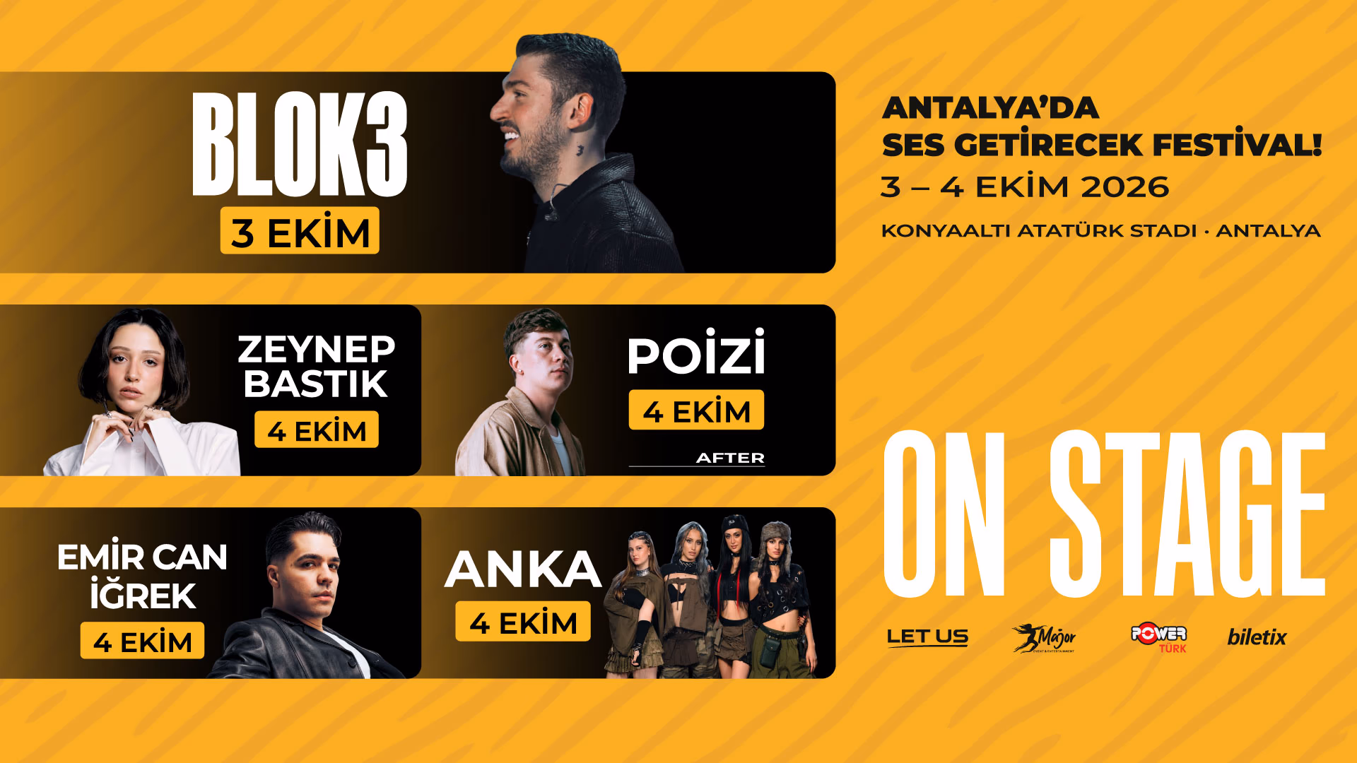 On Stage Antalya Etkinlikleri