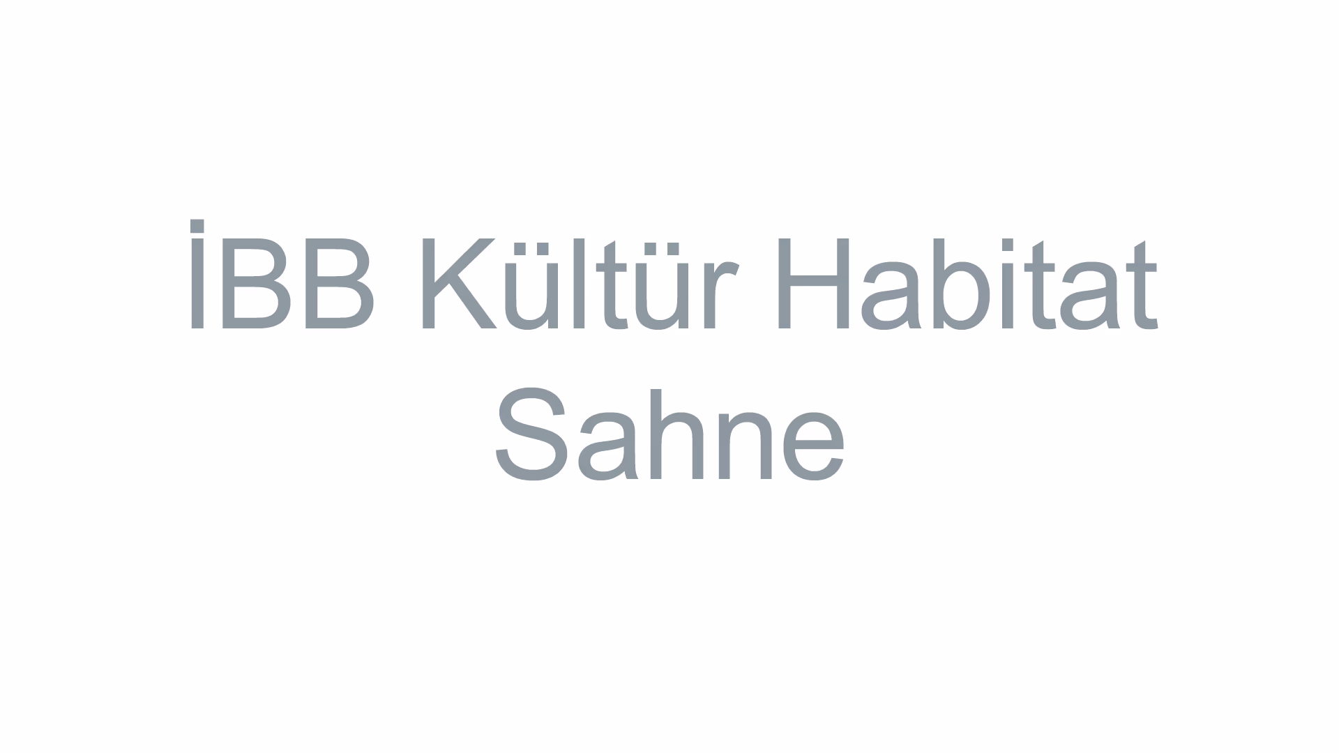 İBB Kültür Habitat Sahne