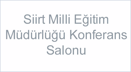 Siirt Milli Eğitim Müdürlüğü Konferans Salonu
