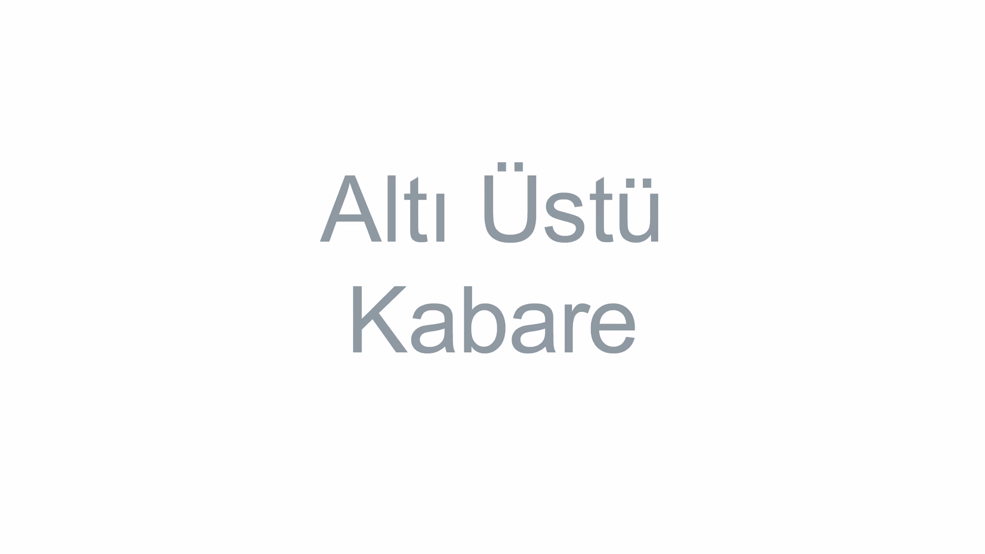 Altı Üstü Kabare