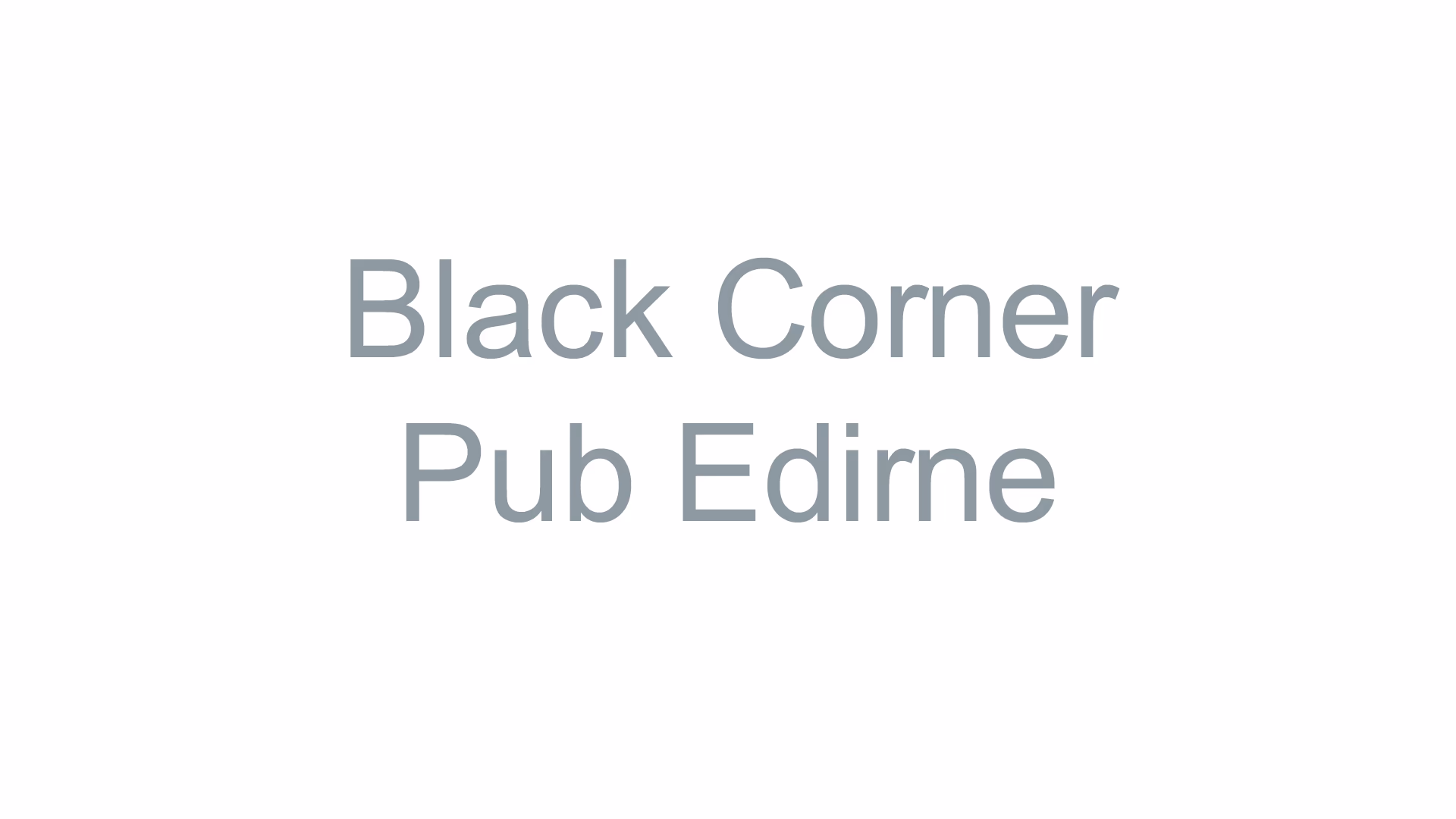 Black Corner Pub Edirne
