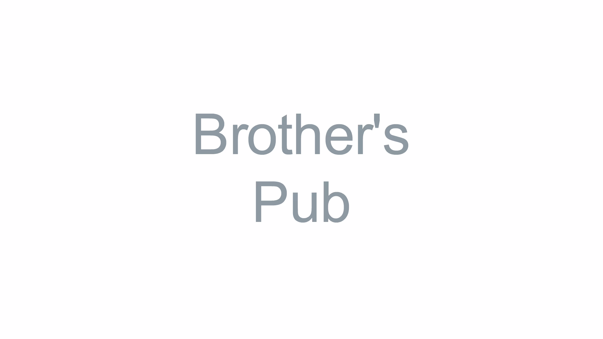 Brother's Pub