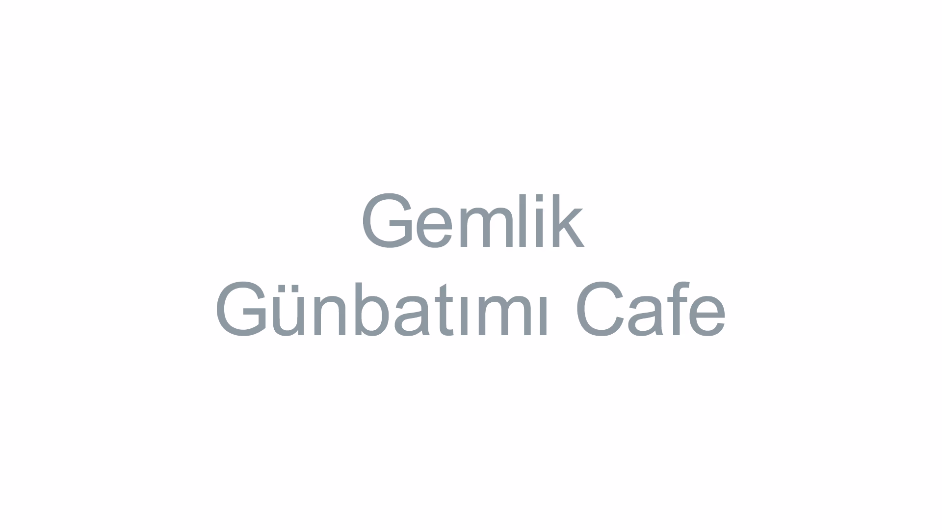 Gemlik Günbatımı Cafe