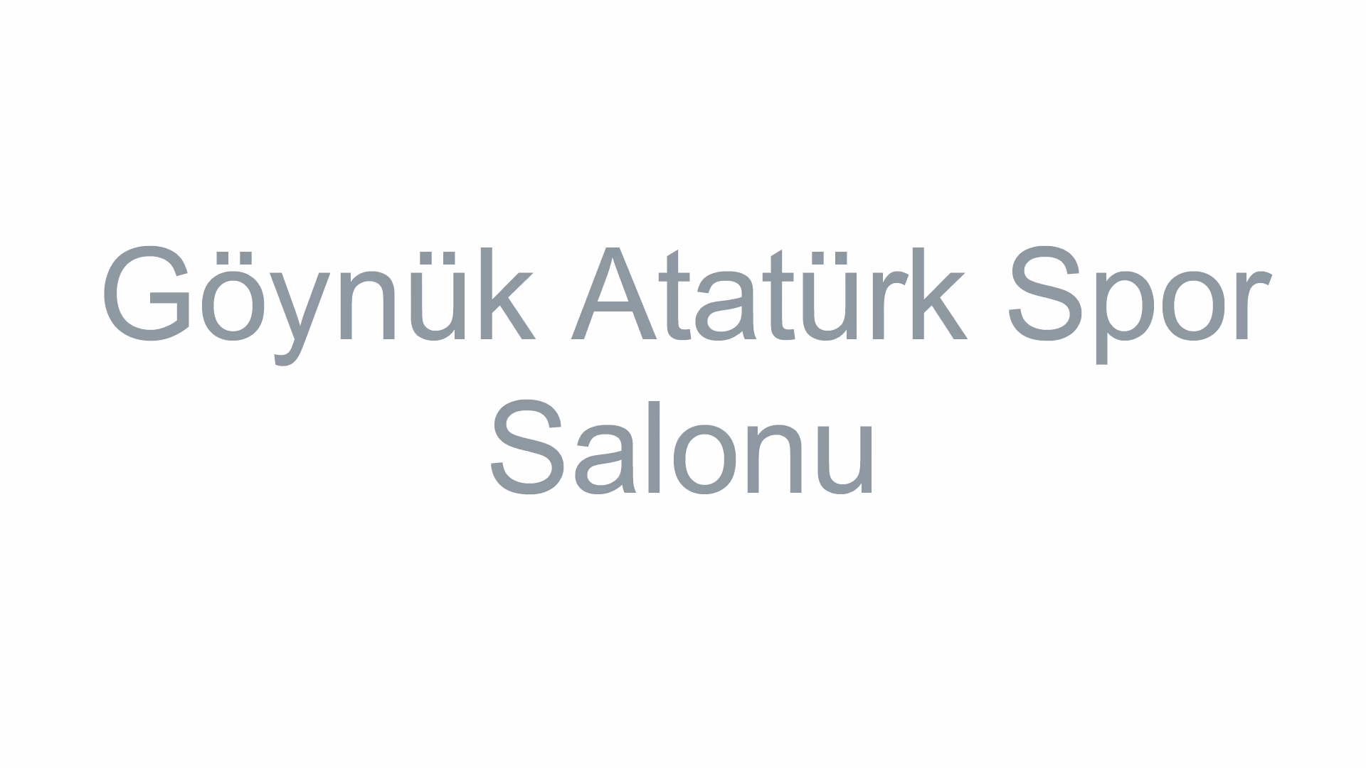 Göynük Atatürk Spor Salonu