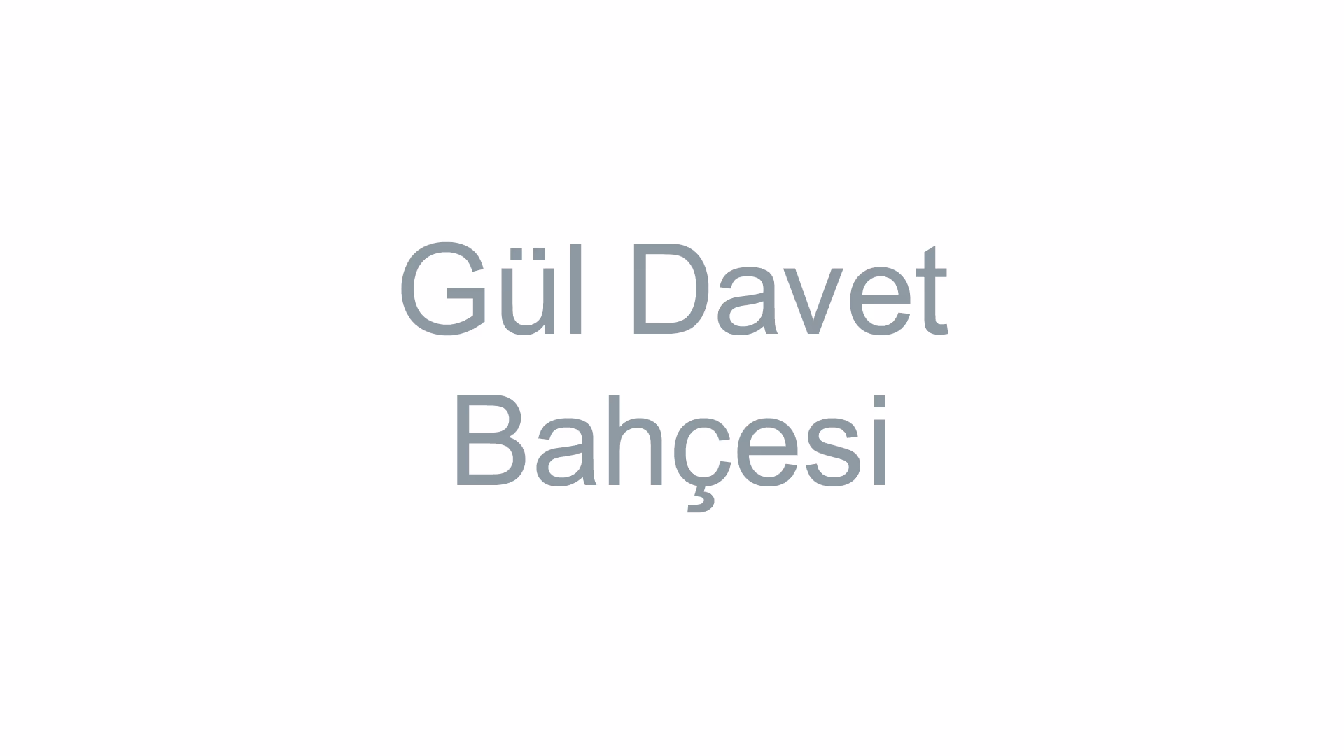 Gül Davet Bahçesi