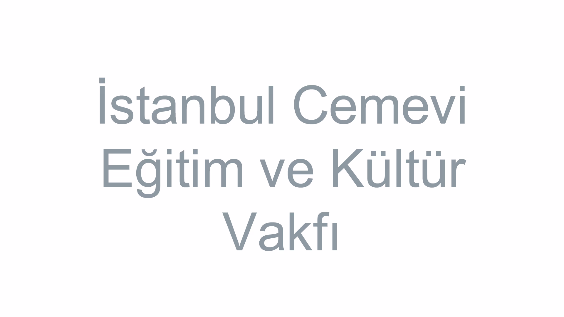İstanbul Cemevi Eğitim ve Kültür Vakfı