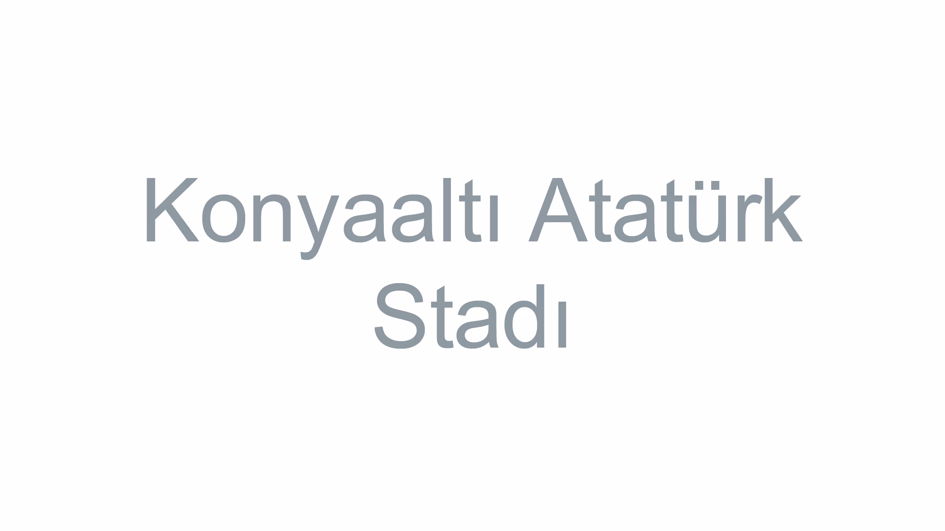 Konyaaltı Atatürk Stadı