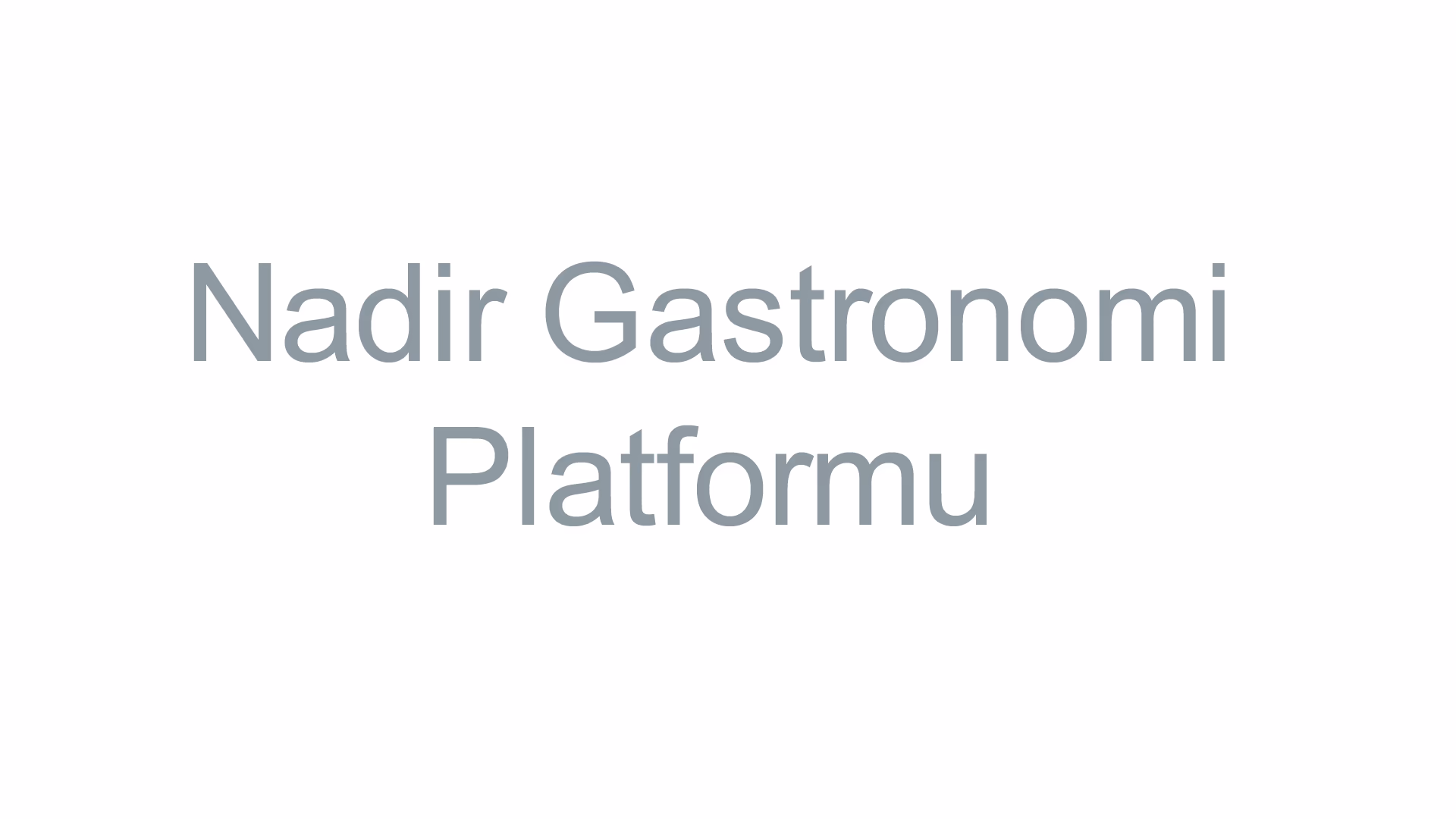 Nadir Gastronomi Platformu
