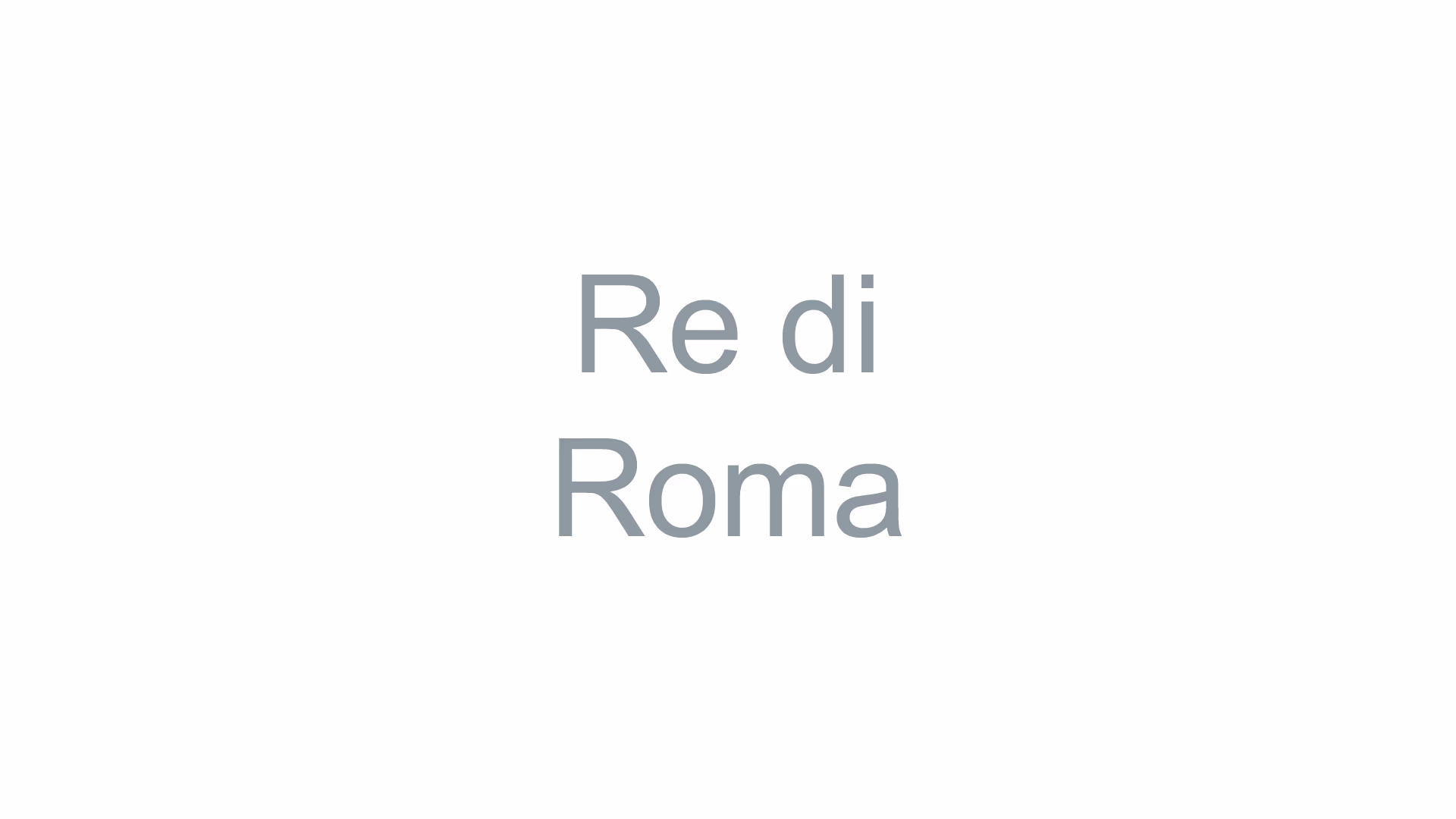Re di Roma
