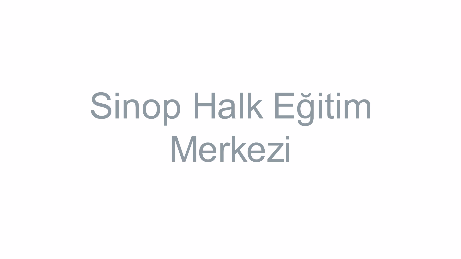 Sinop Halk Eğitim Merkezi