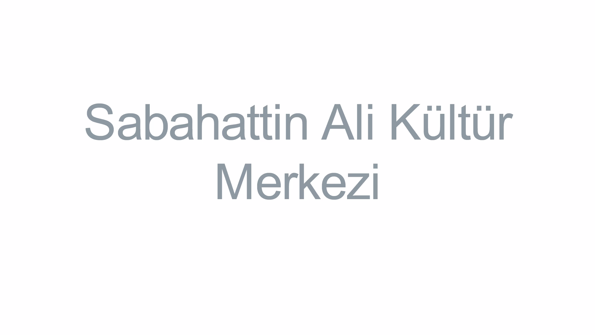 Sabahattin Ali Kültür Merkezi
