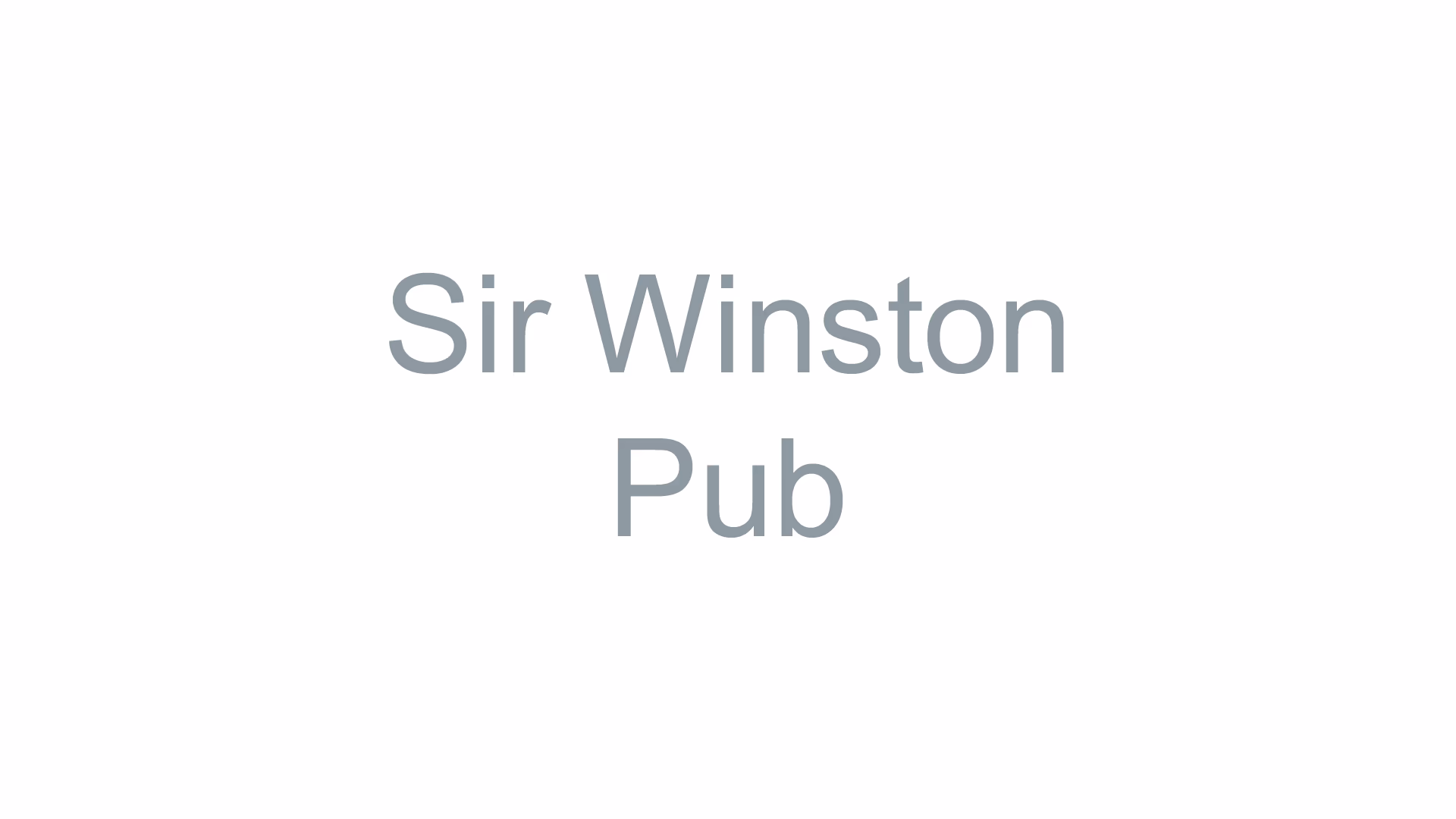 Sir Winston Pub