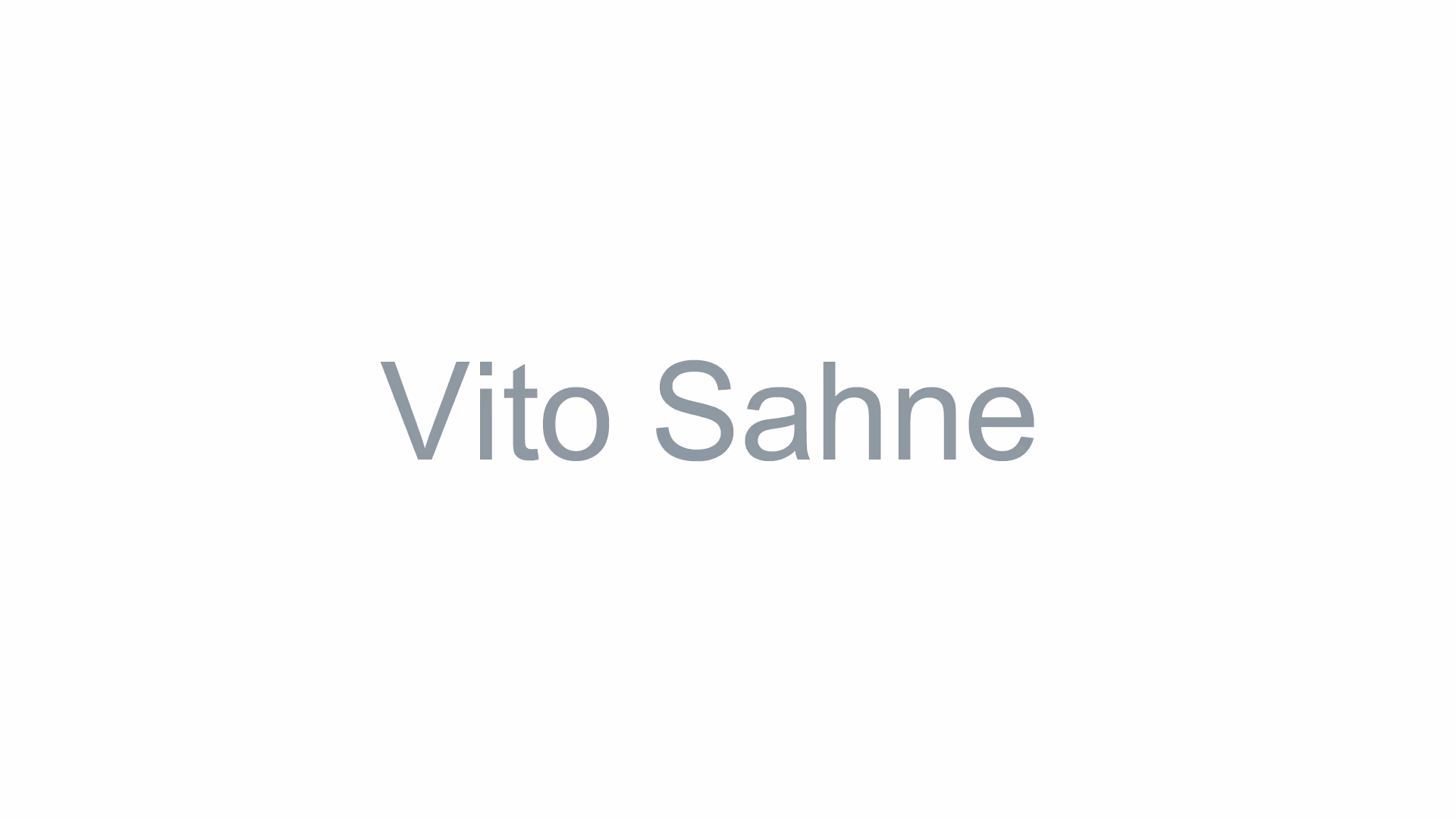 Vito Sahne